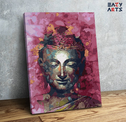 Lord Buddha Pink Paint By Numbers kit