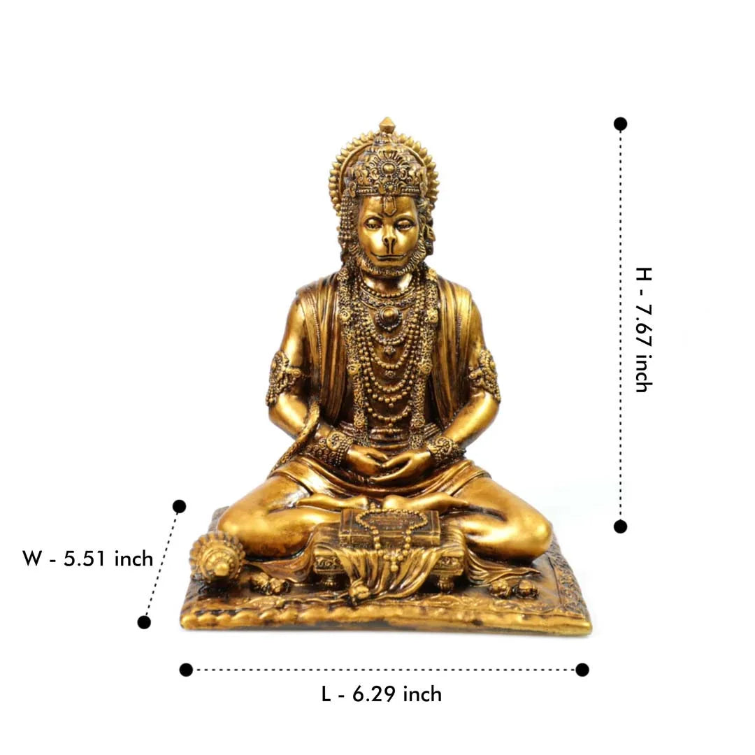 Artarium Meditating Lord Hanuman Idol