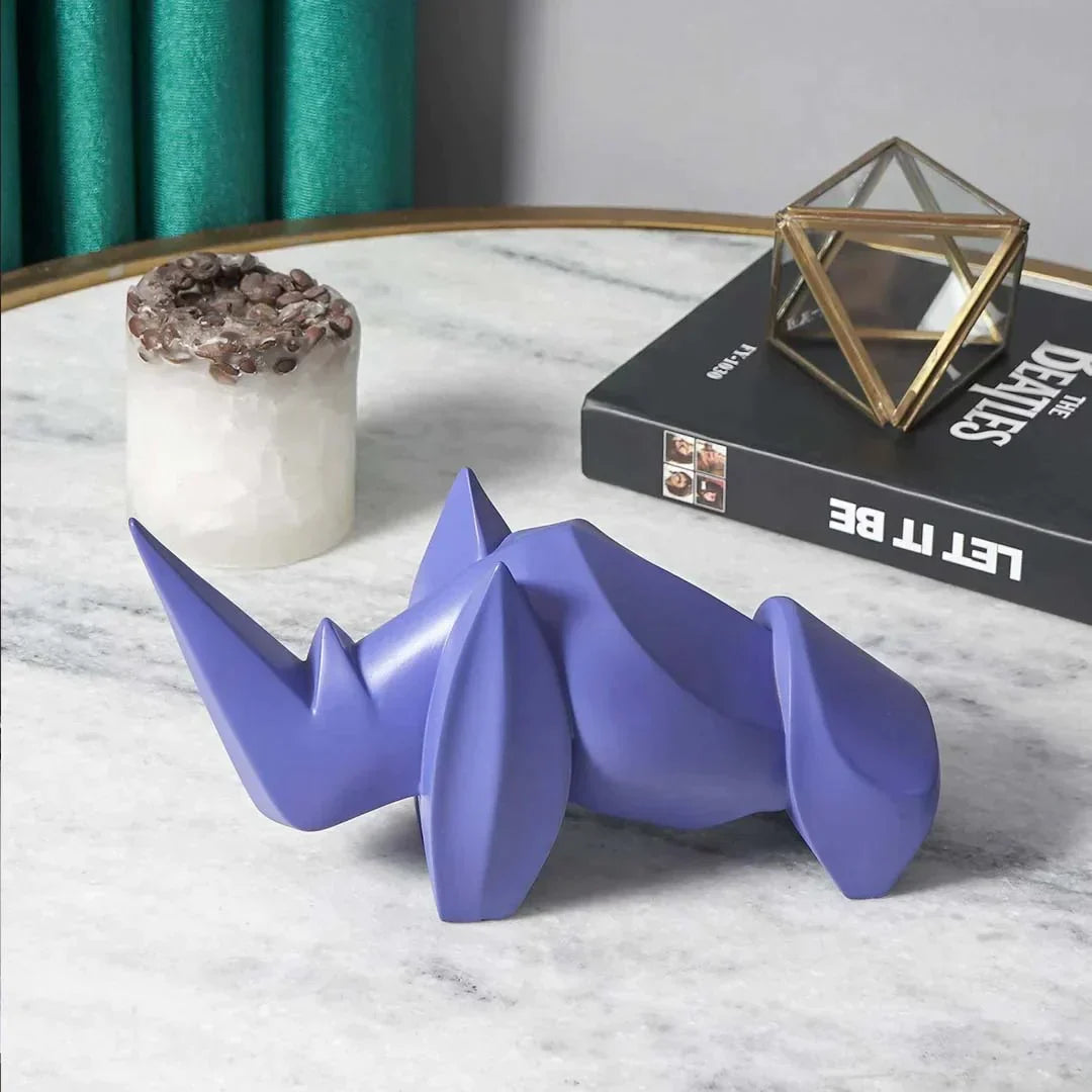 Artarium Abstract Art Rhino Figurine Idol