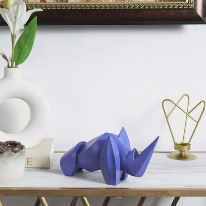 Artarium Abstract Art Rhino Figurine Idol