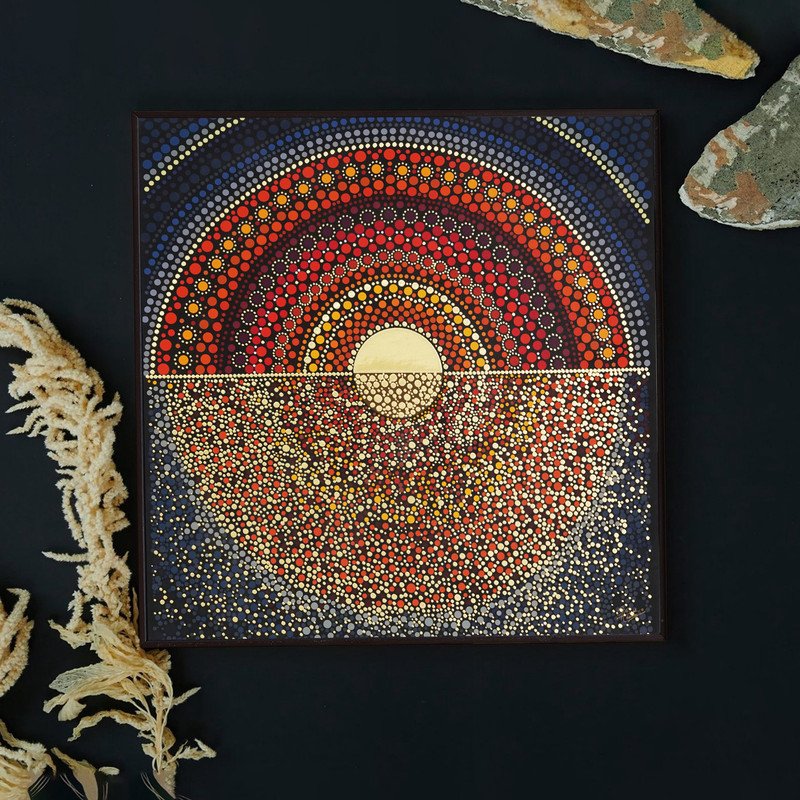 Golden Embossed Wall Painting For Home Decoration , Paintings for Living Room , Modern Art Wall Pinting, For Home Decor (12X12 INCH)