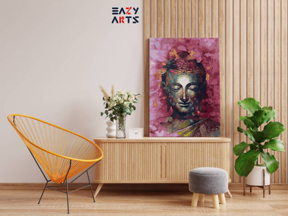 Lord Buddha Pink Paint By Numbers kit
