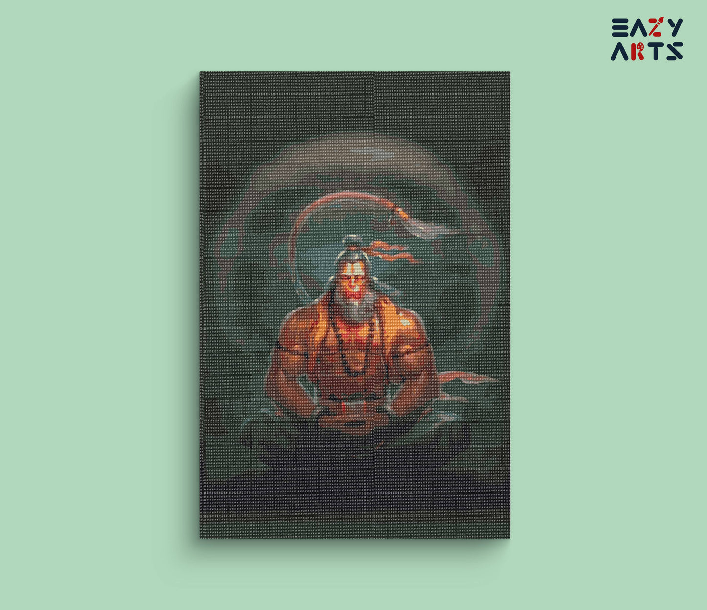 Lord Hanuman in Meditation Paint By Numbers kit