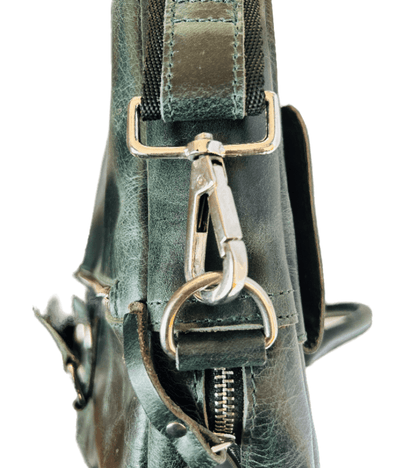 Laptop Green leather Bag