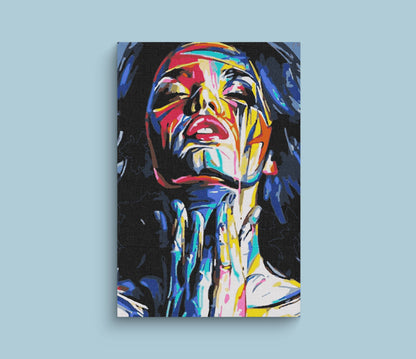 Women Abstract DIY Paint By Numbers kit