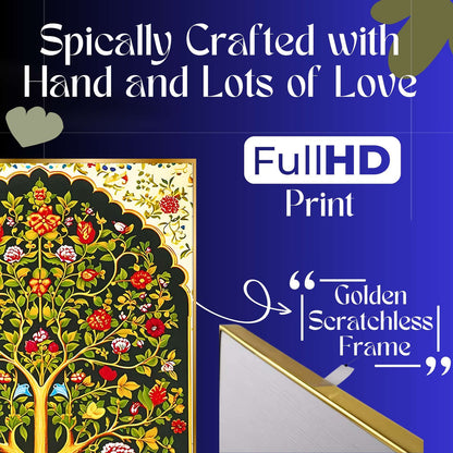 Set of Six Wall Paintings for Wall Dacoration Golden Framed Wall Paintings for Living Room & Bedroom Wall Art for Home Decoration & Office Wall Décor (17×13 inch CH-GD6-6)