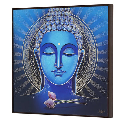 Golden Embossed Wall Painting For Home Decoration , Paintings for Living Room , Modern Art Wall Pinting, For Home Decor (12X12 INCH)