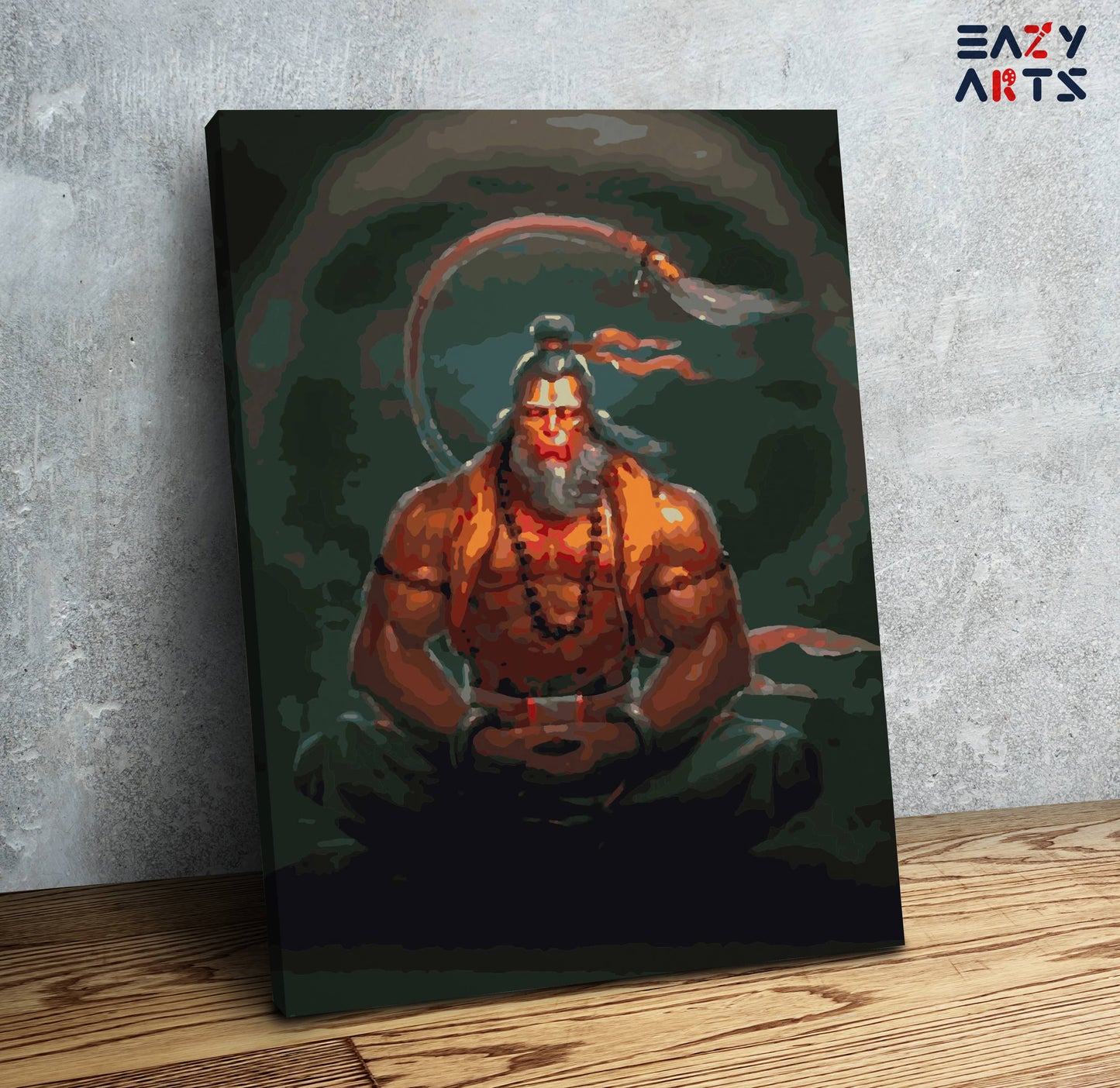 Lord Hanuman in Meditation Paint By Numbers kit