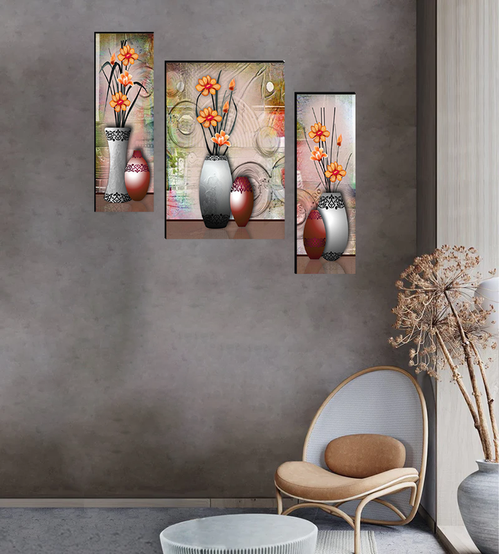 Set Of 3 Digital Wall Painting