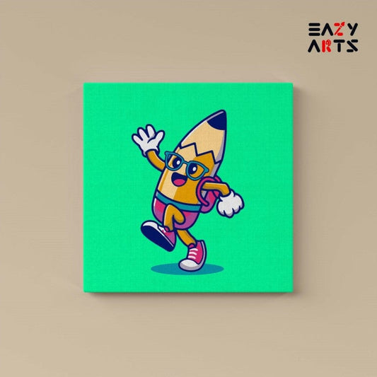 Pencil Cartoon Paint By Numbers Kit For Kids
