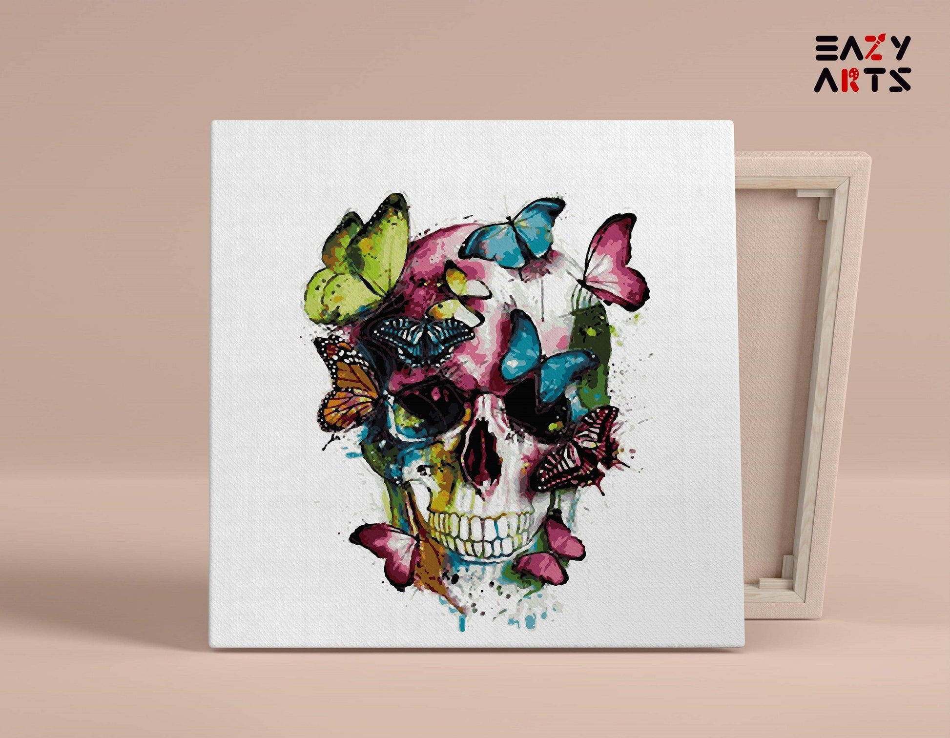 Butterfly on Skull Paint By Numbers Kit