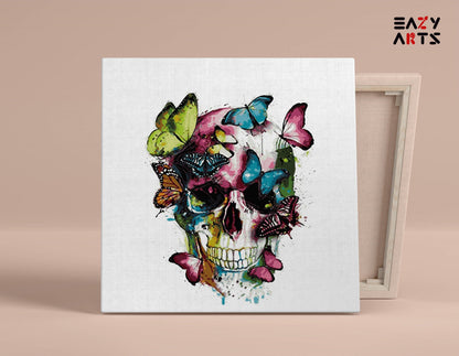 Butterfly on Skull Paint By Numbers Kit