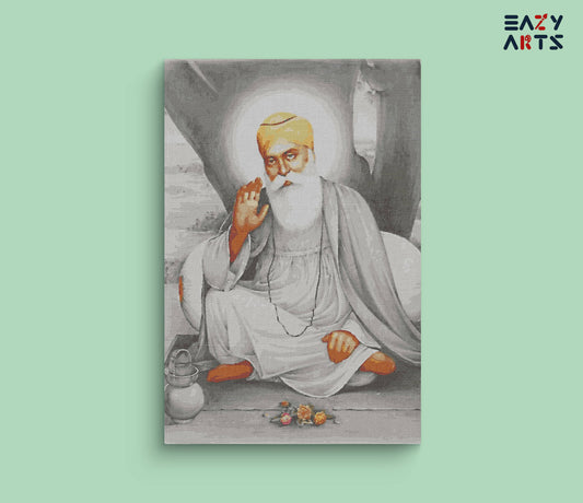 Guru Nanak Sitting Paint By Numbers kit