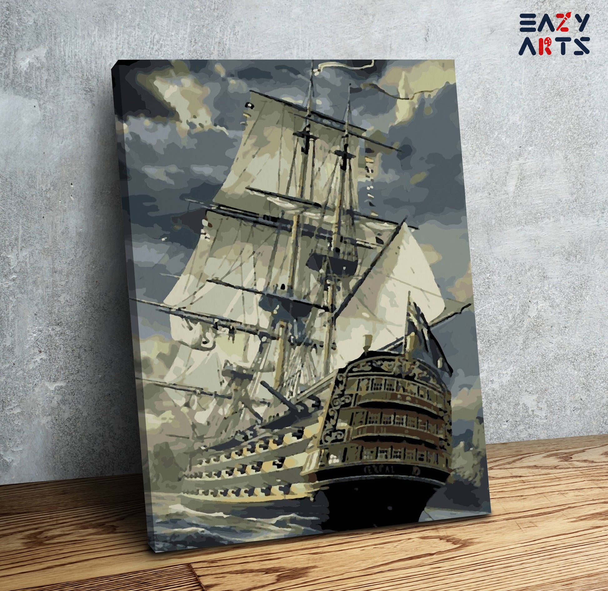 Fighter Ship Paint By Numbers kit