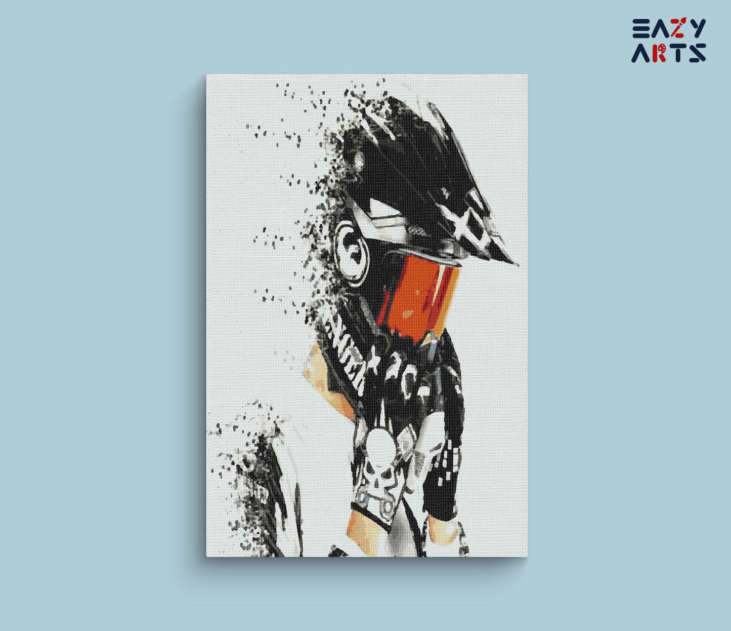 Rider Abstract Paint By Numbers kit
