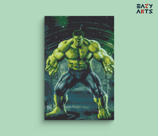 Hulk Angry Paint By Numbers kit