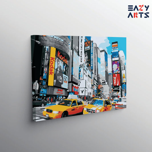 Cars In The City Paint By Numbers kit