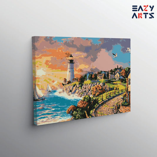 City on The Beach Paint By Numbers kit