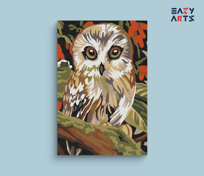 Owl Paint By Numbers Kit For Kids
