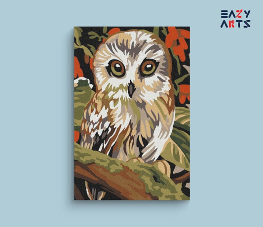 Owl Paint By Numbers Kit For Kids