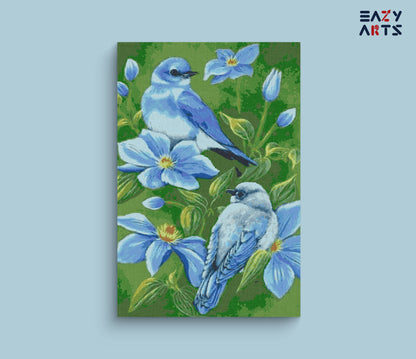 Birds Couple Paint by Numbers Kit