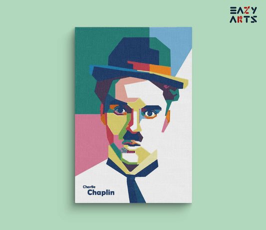 Charlie Chaplin Abstract Paint By Numbers kit