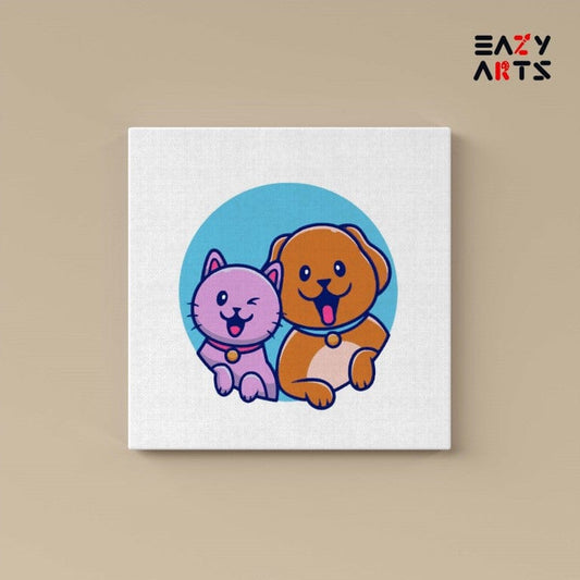 Cat and Dog PBN Kit For Kids