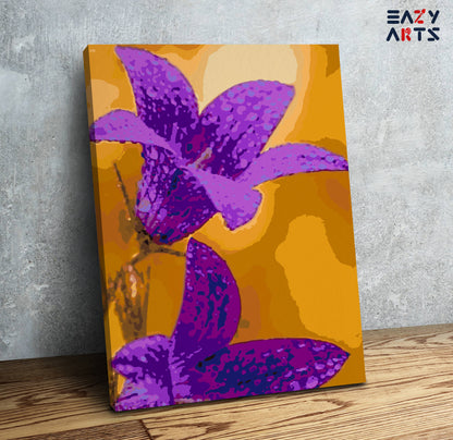 Lily Purple Flower Paint By Numbers kit