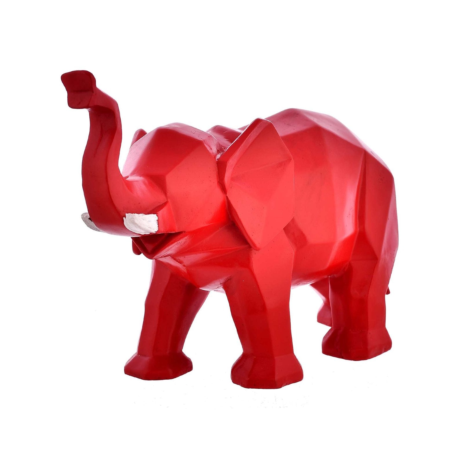 Elephant Showpiece Red