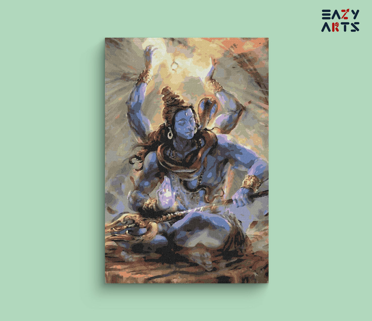 Lord Shiva Sitting Paint By Numbers kit
