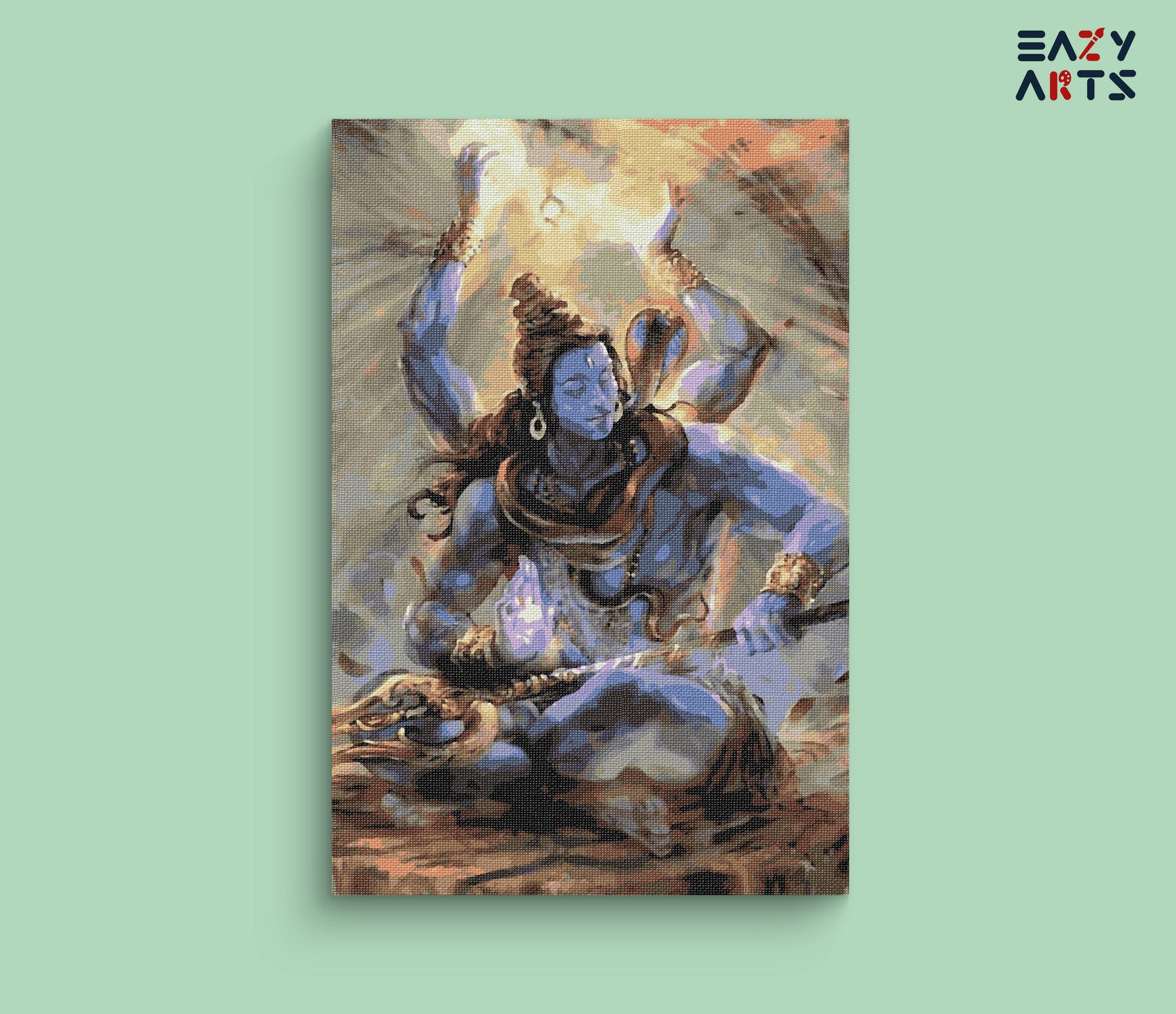Lord Shiva Sitting Paint By Numbers kit