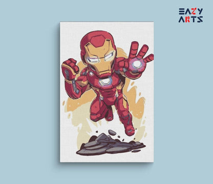 Ironman Flying Paint By Numbers Kit For Kids