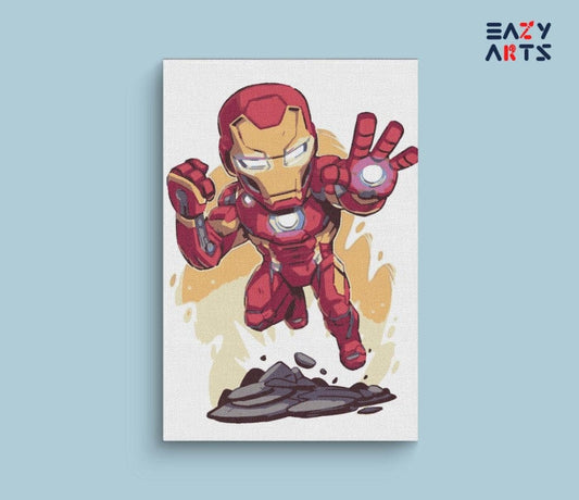 Ironman Flying Paint By Numbers Kit For Kids