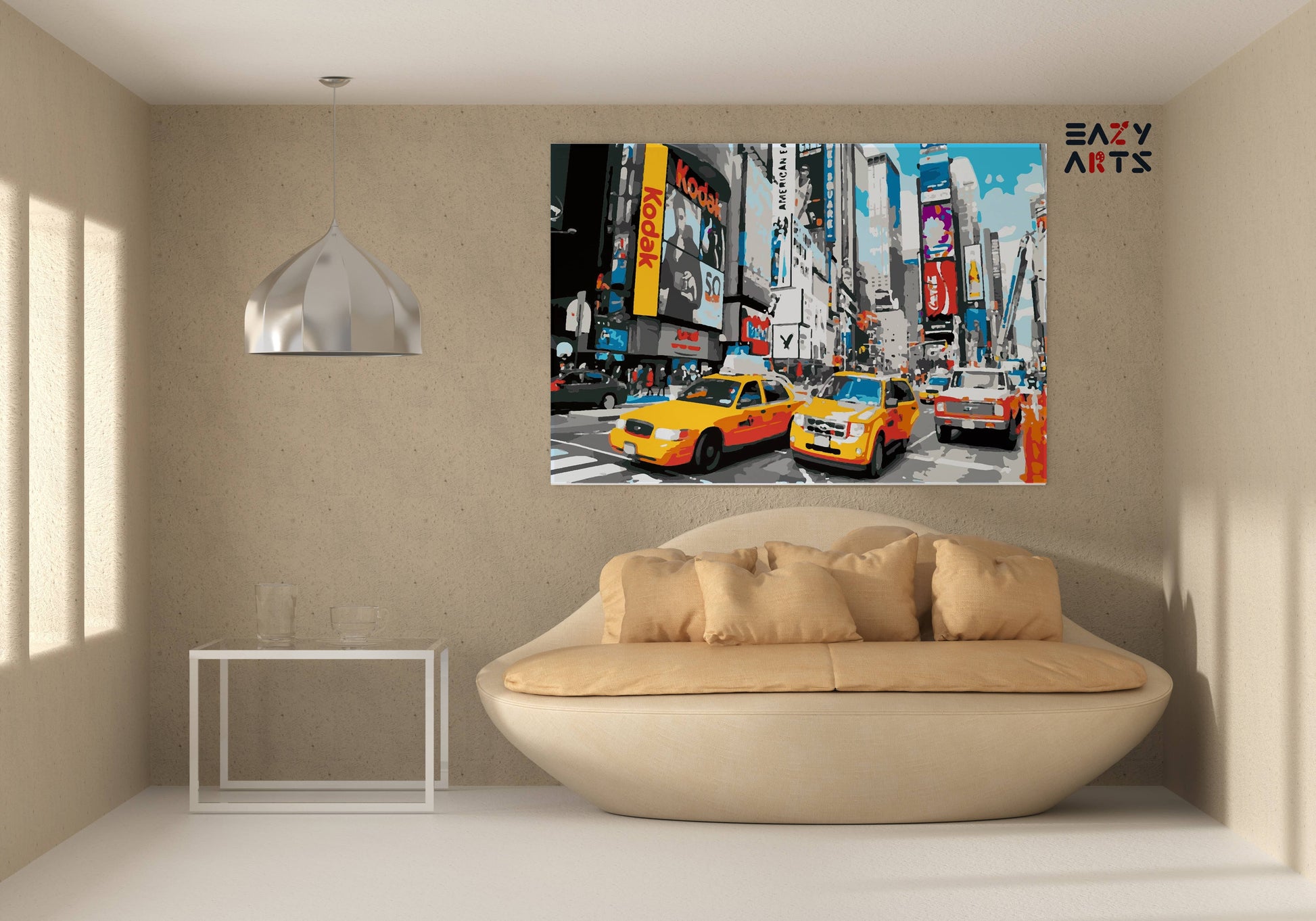 Cars In The City Paint By Numbers kit