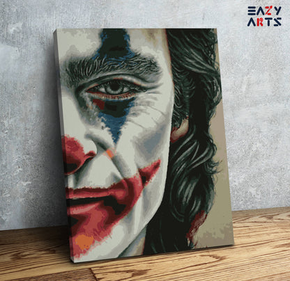 Joker Half Face Paint By Numbers kit