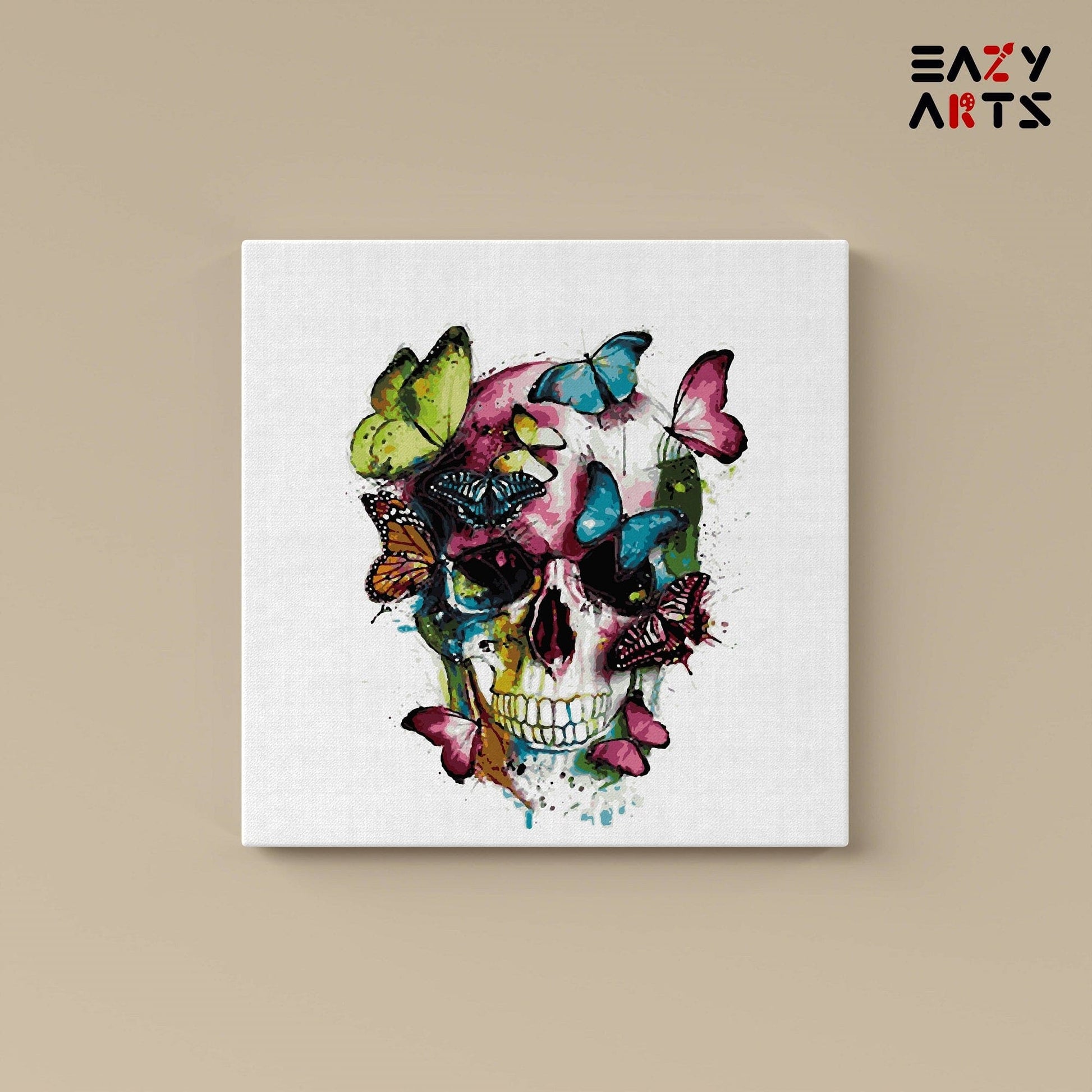 Butterfly on Skull Paint By Numbers Kit