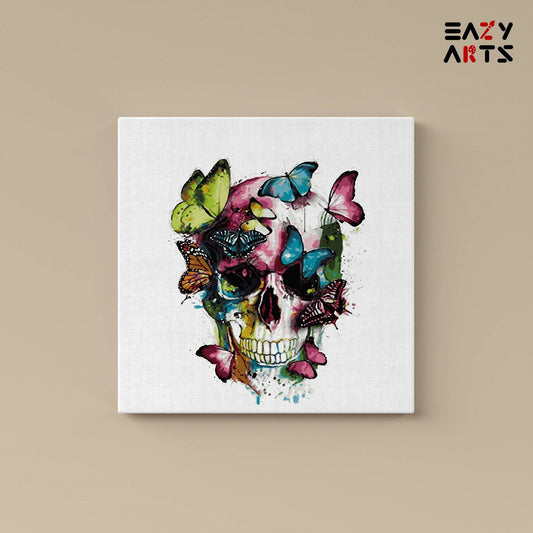 Butterfly on Skull Paint By Numbers Kit