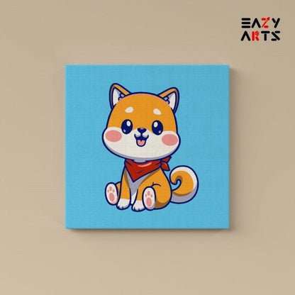 Cute Cat Sitting PBN Kit For Kids