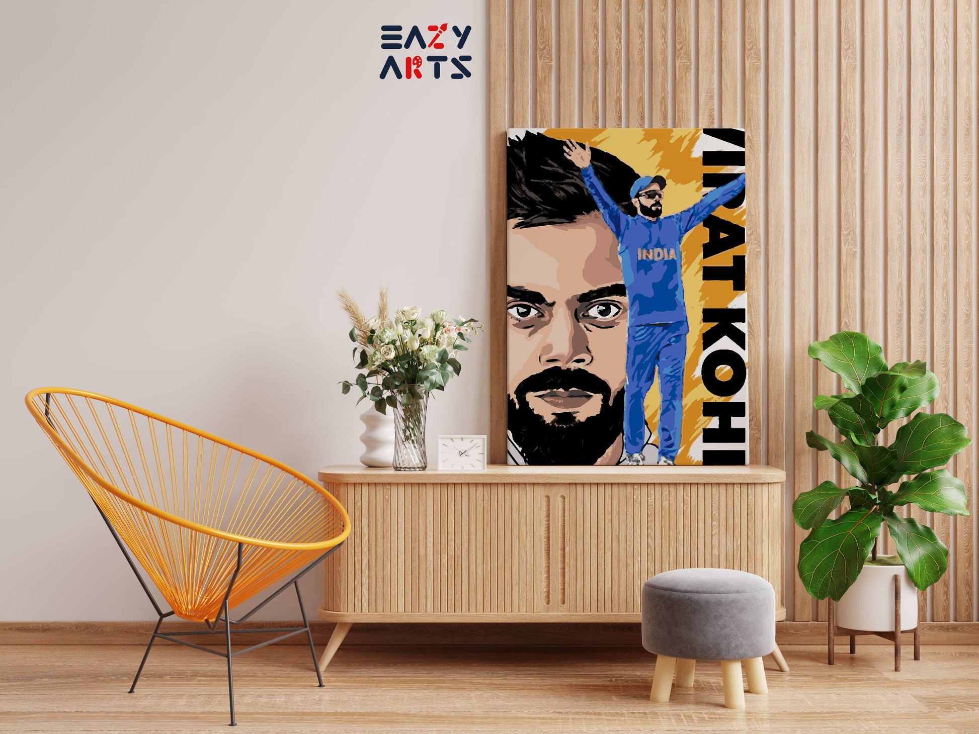 Virat Kohli Poster Paint By Numbers kit