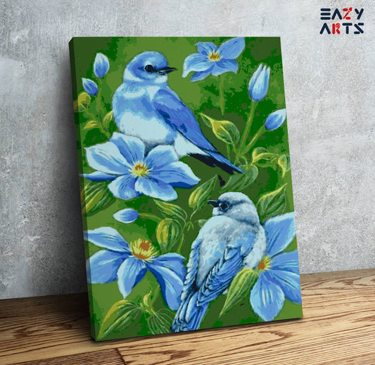 Birds Couple Paint by Numbers Kit