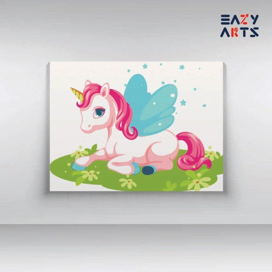 Pink Unicorn Paint By Numbers Kit For Kids