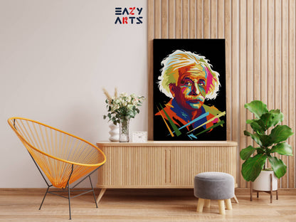 Albert Einstein Colorful Paint By Numbers kit