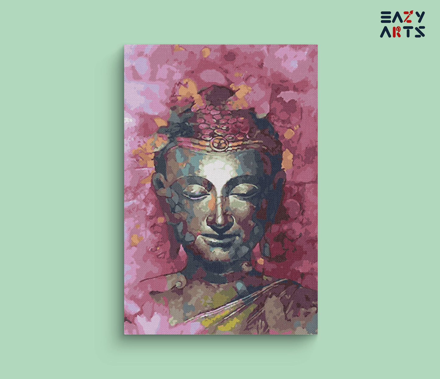 Lord Buddha Pink Paint By Numbers kit