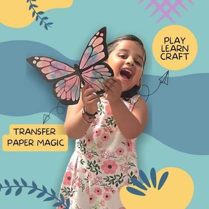 The Magical Color Transfer Paper Art - Toddler Diy Activity Box