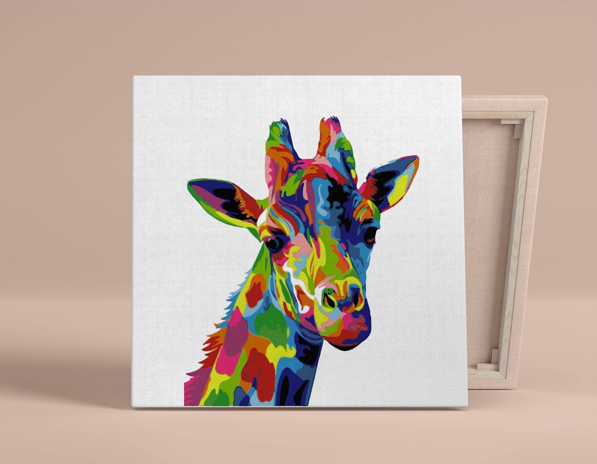Giraffe Abstract Paint by Numbers Kit