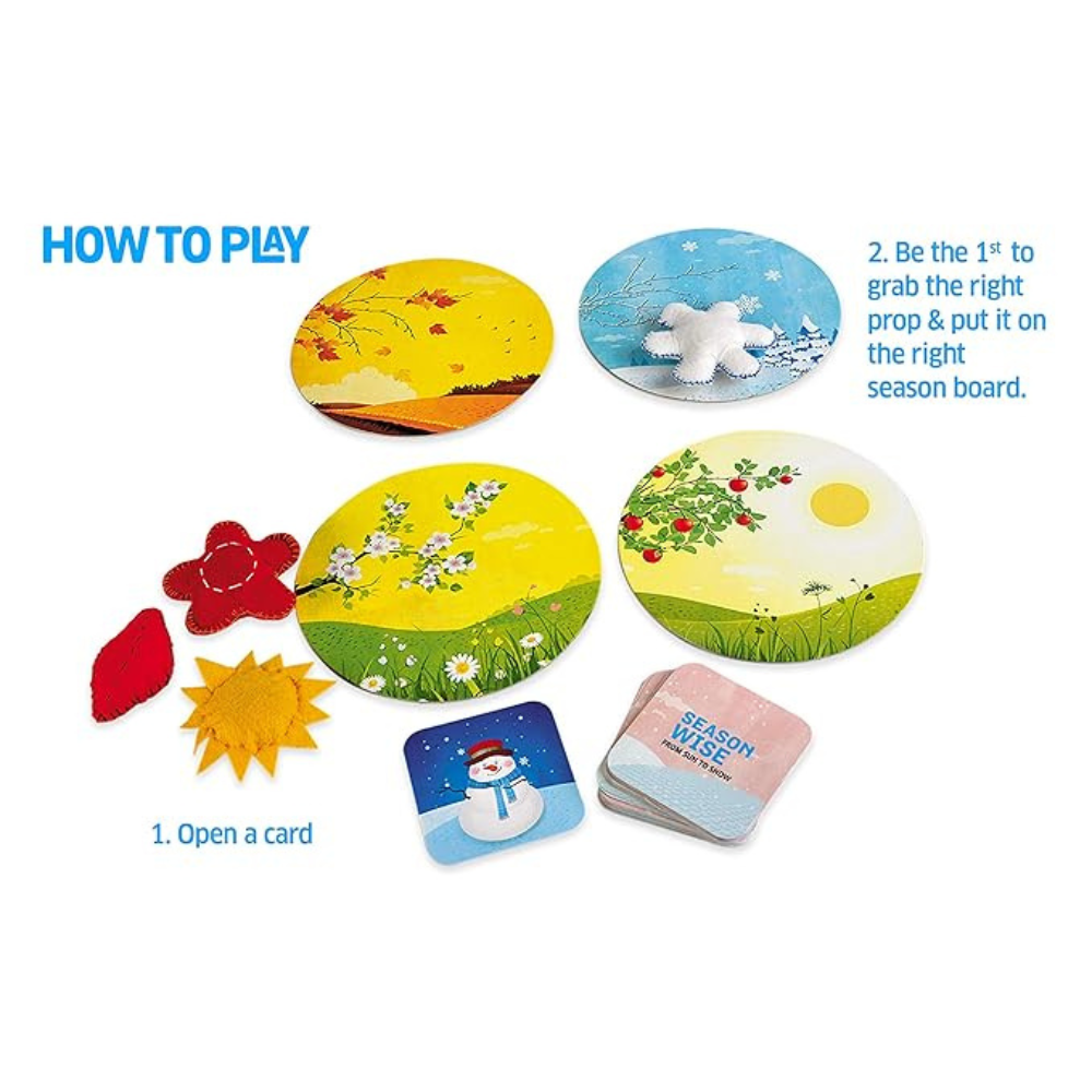 Chalk and Chuckles Season Wise Preschool Learning Early Years Science | Thinking and Sorting Educational Game for Kids