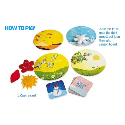 Chalk and Chuckles Season Wise Preschool Learning Early Years Science | Thinking and Sorting Educational Game for Kids