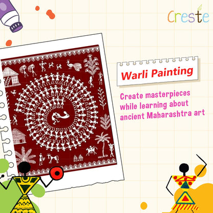 DIY Warli Keychain Holder Making Kit | 8years+