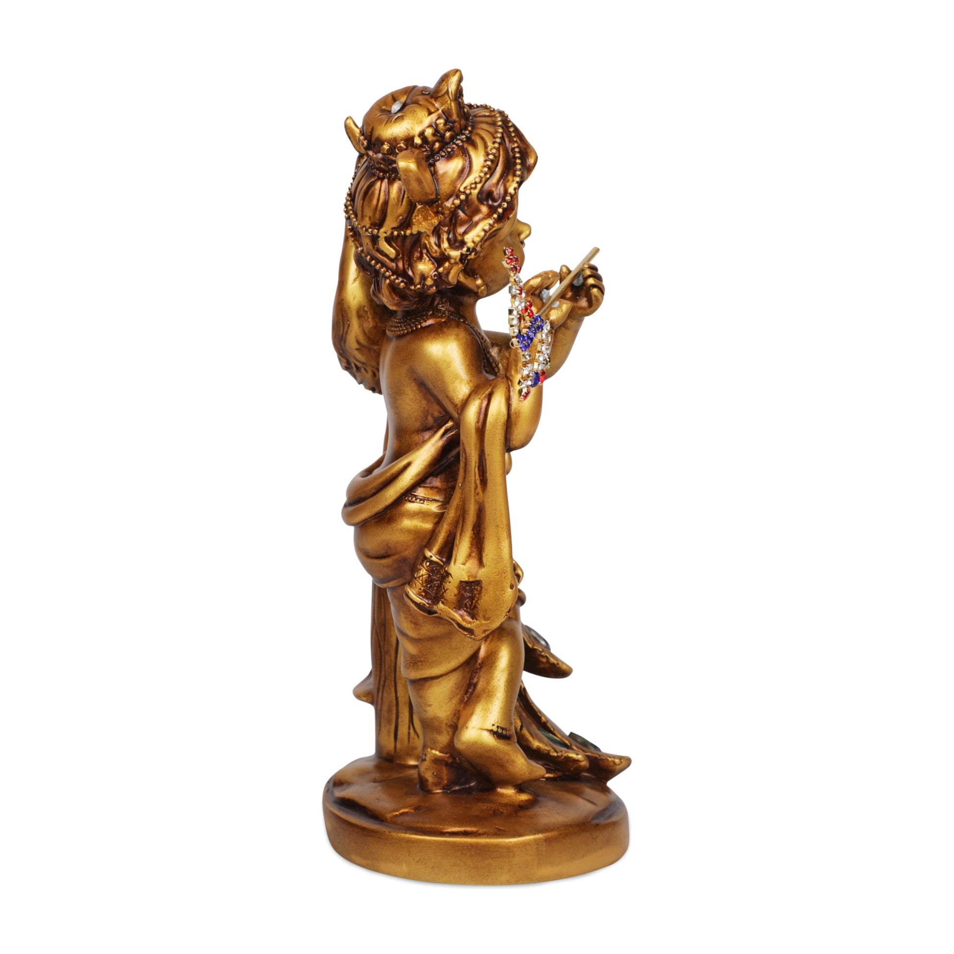 Artarium Baby Krishna with Peacock Idol