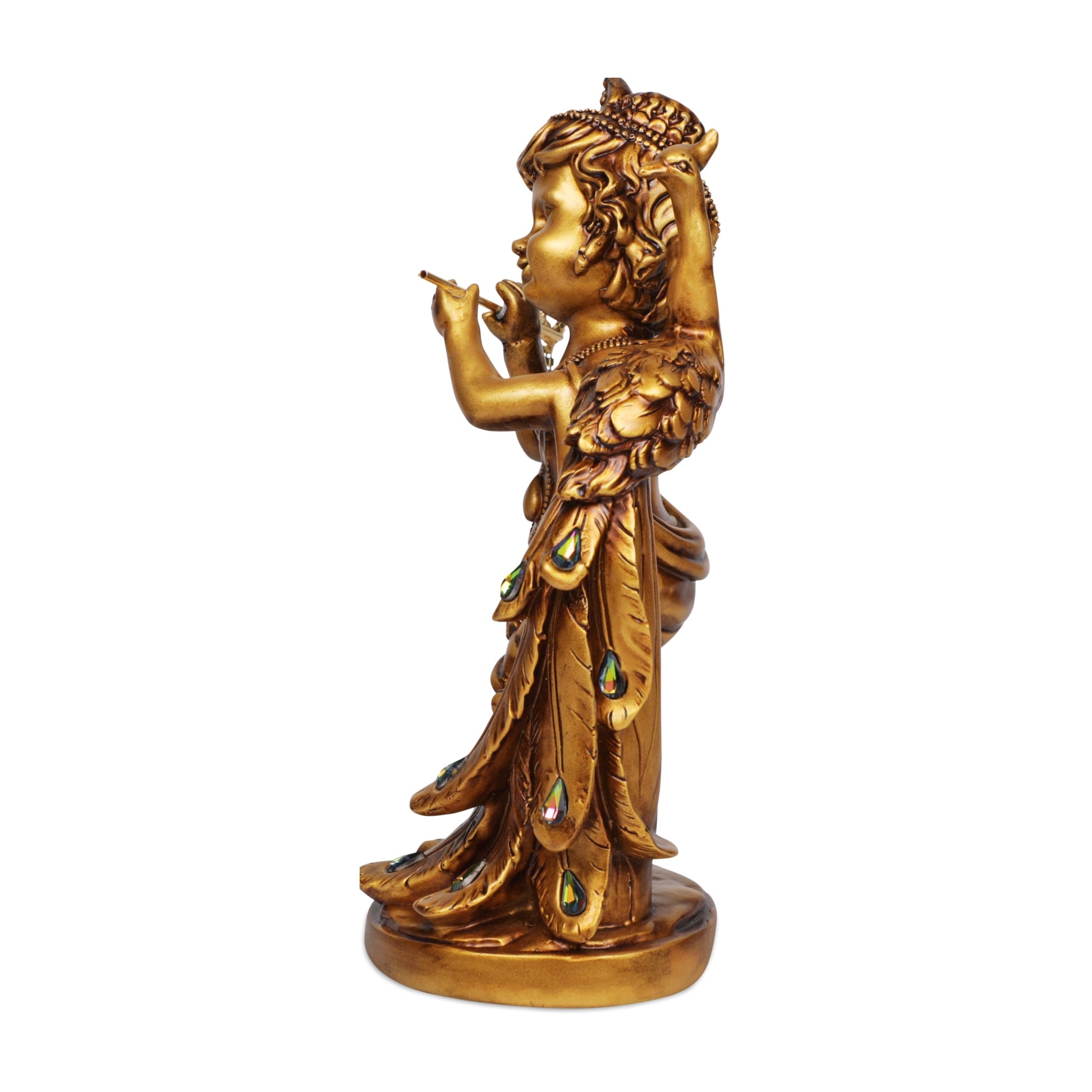 Artarium Baby Krishna with Peacock Idol